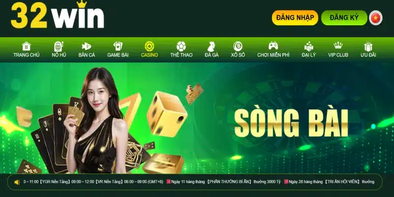 Casino 32Win cung cấp một loạt các trò chơi casino trực tuyến hấp dẫn